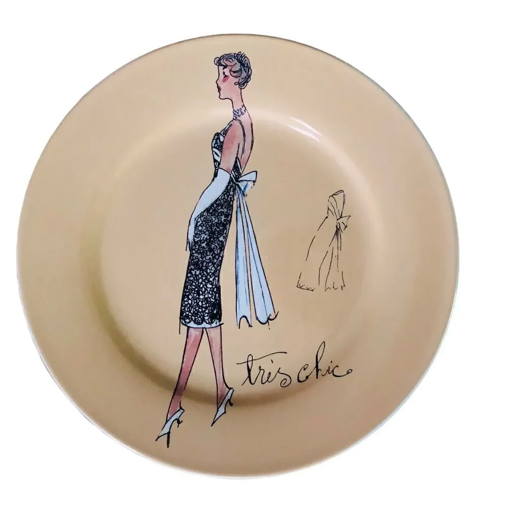 Fashion Dessert Plates 8 inches by Rosanna Set/4